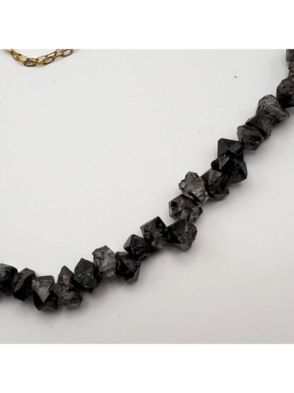 Cynthia Rybakoff Necklace Gold Tone Chain CR NYC Natural Quartz Statement - Picture 8 of 14